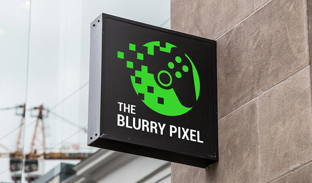 Blurry Pixel sign