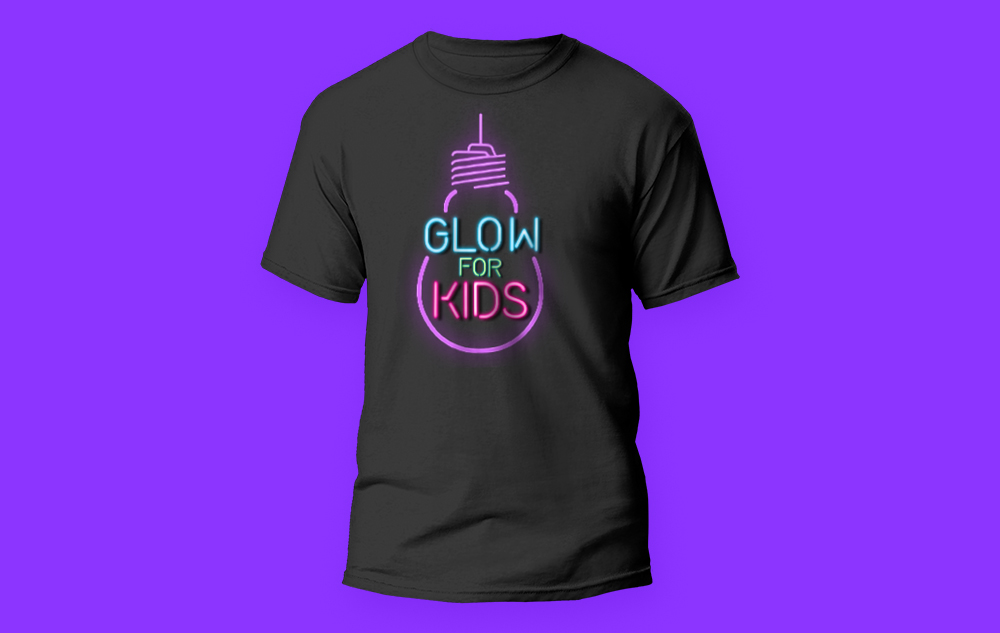 Glow for Kids shirt design
